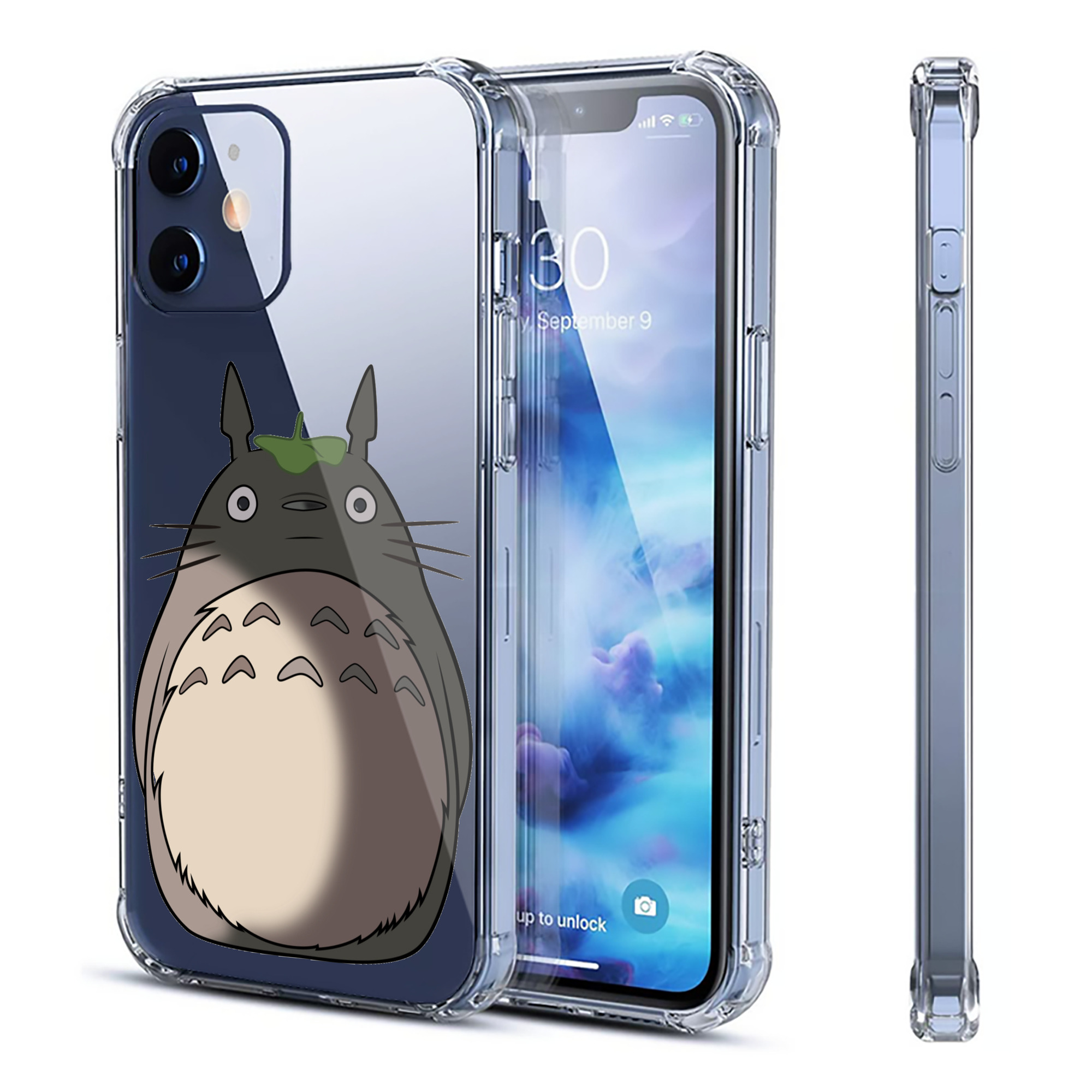 （画像用） となりのトトロ 草壁メイ 草壁サツキ My Neighbor Totoro Satsuki Kusakabe Mei Kusakabe 【iPhone 12シリーズ対応】透明スマホケース（クリアソフトケース）
